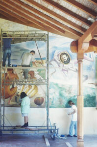 Maurizio Governatori - LA HISTORIA DE GRANADA - Convento di San Francisco, Granada de Nicaragua - momenti di lavoro