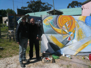 Maurizio Governatori con el maestro Manrique - Mar del Plata, 2009