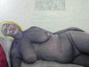 Maurizio Governatori - Grande nudo - 2017 - olio su tela 181x139cm